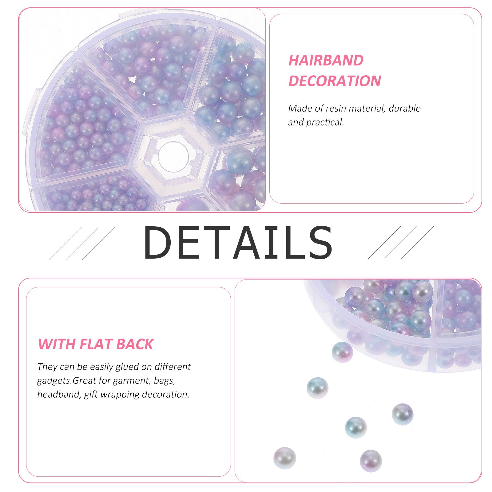 1 Box Resin Pearl Fashion Embe - огляд і ціна Embellishment Glue Craft