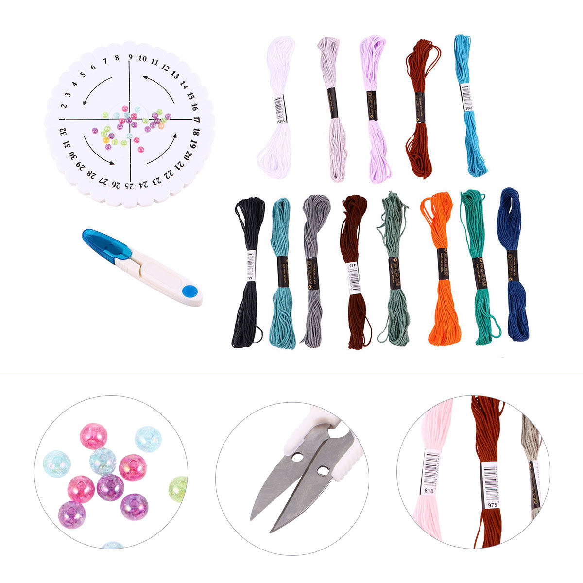 1Set Round Weaving Kit Bracele - огляд і ціна Embroidery Craft