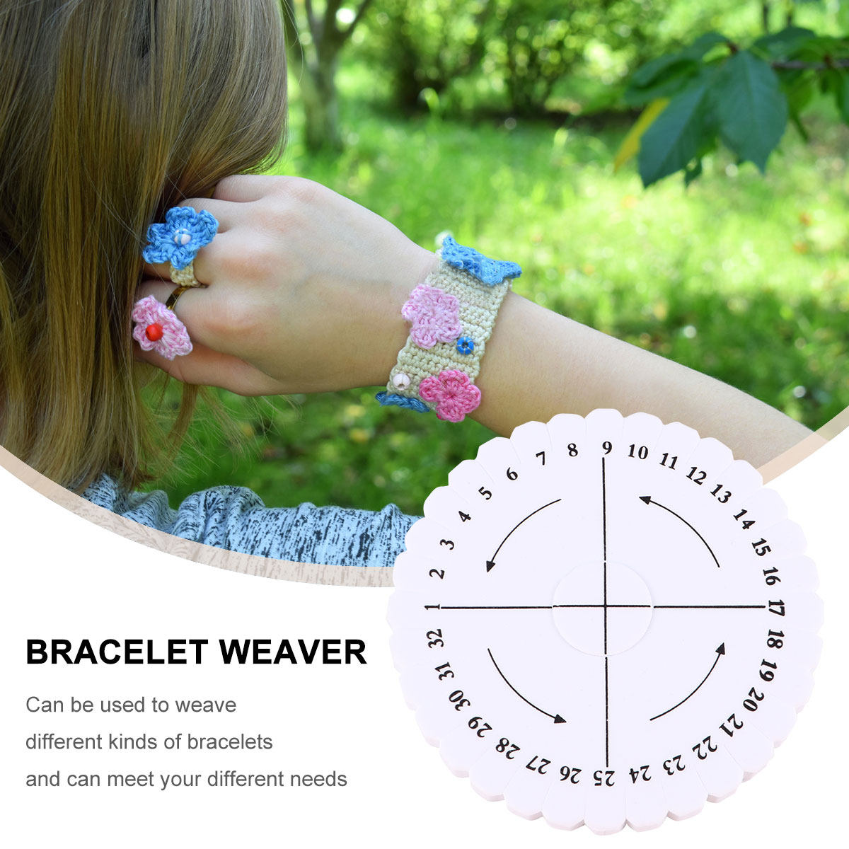 1Set Round Weaving Kit Bracele - огляд і ціна Embroidery Craft