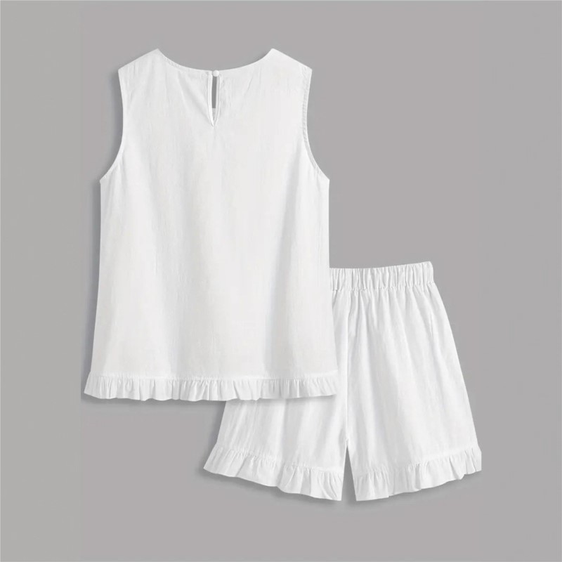 New Women Summer 2Piece Set Wh - огляд і ціна Elastic Lace Trim