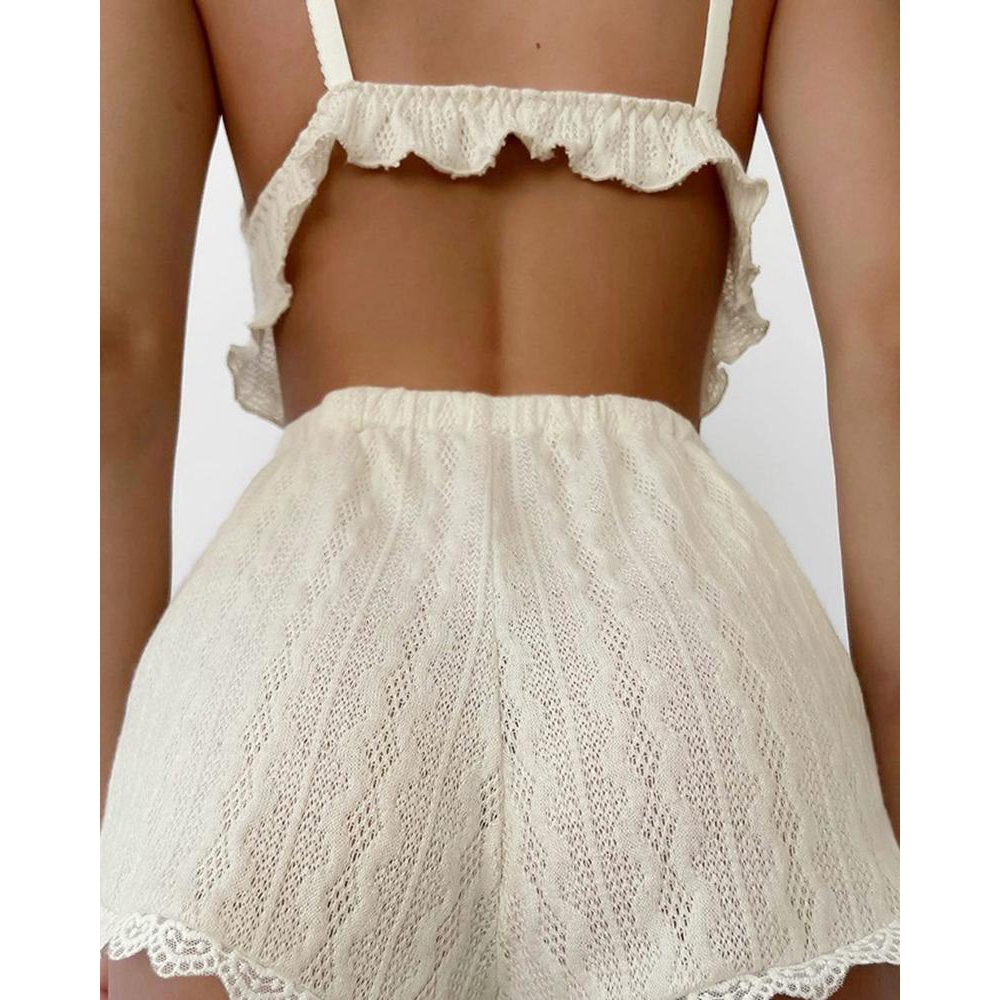 Lace Trim Ruffle Hem Cable Tex - огляд і ціна Elastic Lace Trim