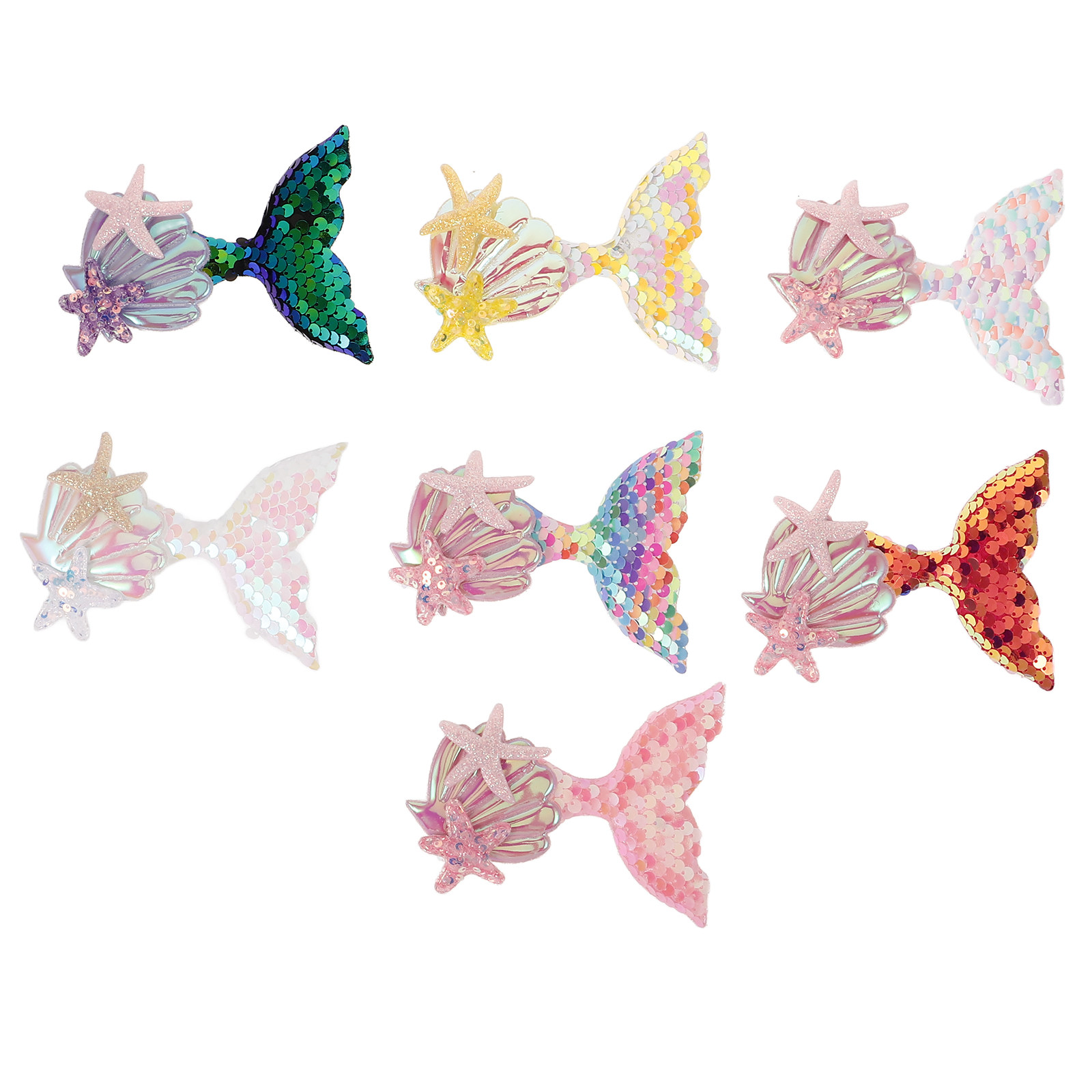 7Pcs Mermaid Fabric Patches fo - огляд і ціна Embellish Craft