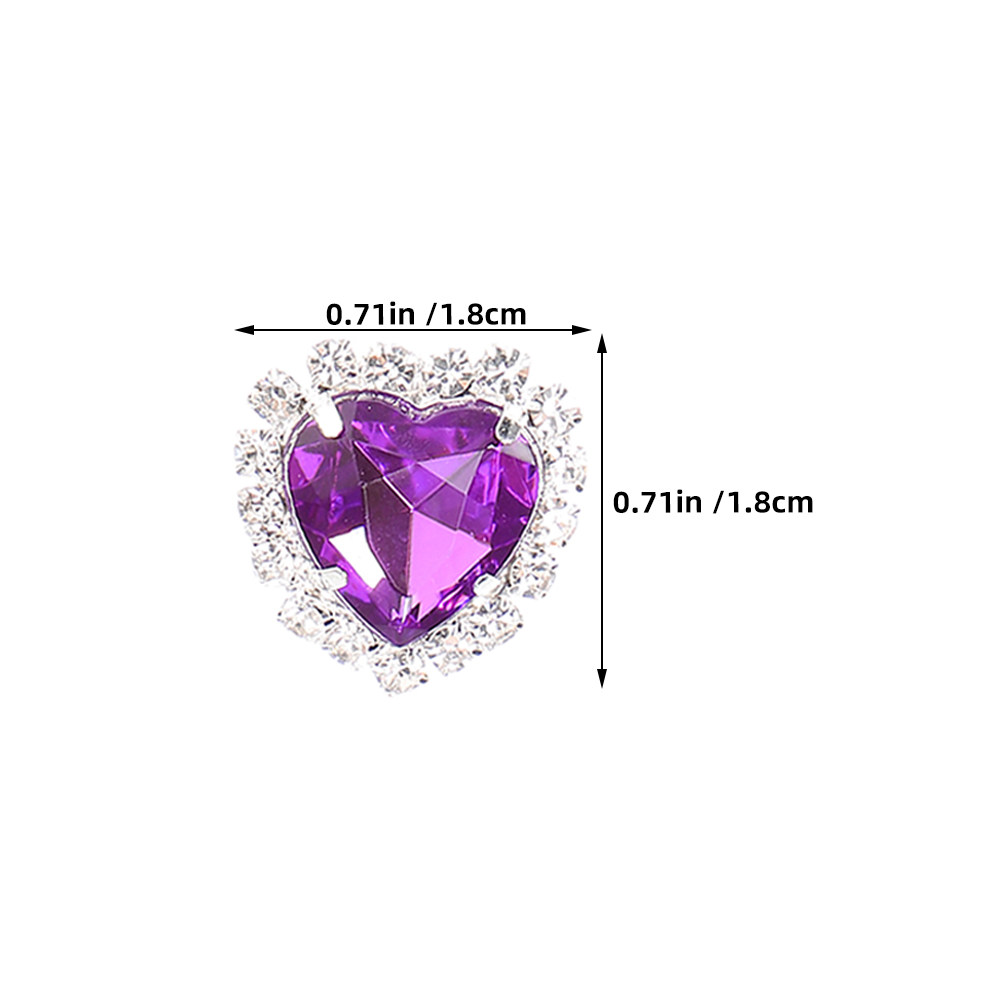 30Pcs Heart Rhinestones Sew-on - огляд і ціна Sew On Rhinestone
