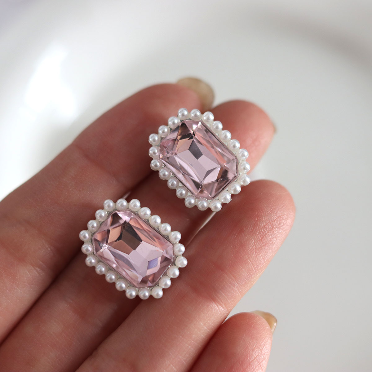 10Pcs/bag Mixed Shape Pink Gla - огляд і ціна Sew On Rhinestone