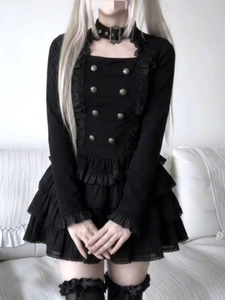 Gothic Harajuku Lolita 2-piece - огляд і ціна Elastic Lace Trim