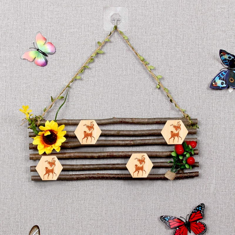 5cm Wooden Hexagon Blank Slice - огляд і ціна Christmas Craft Embellishment