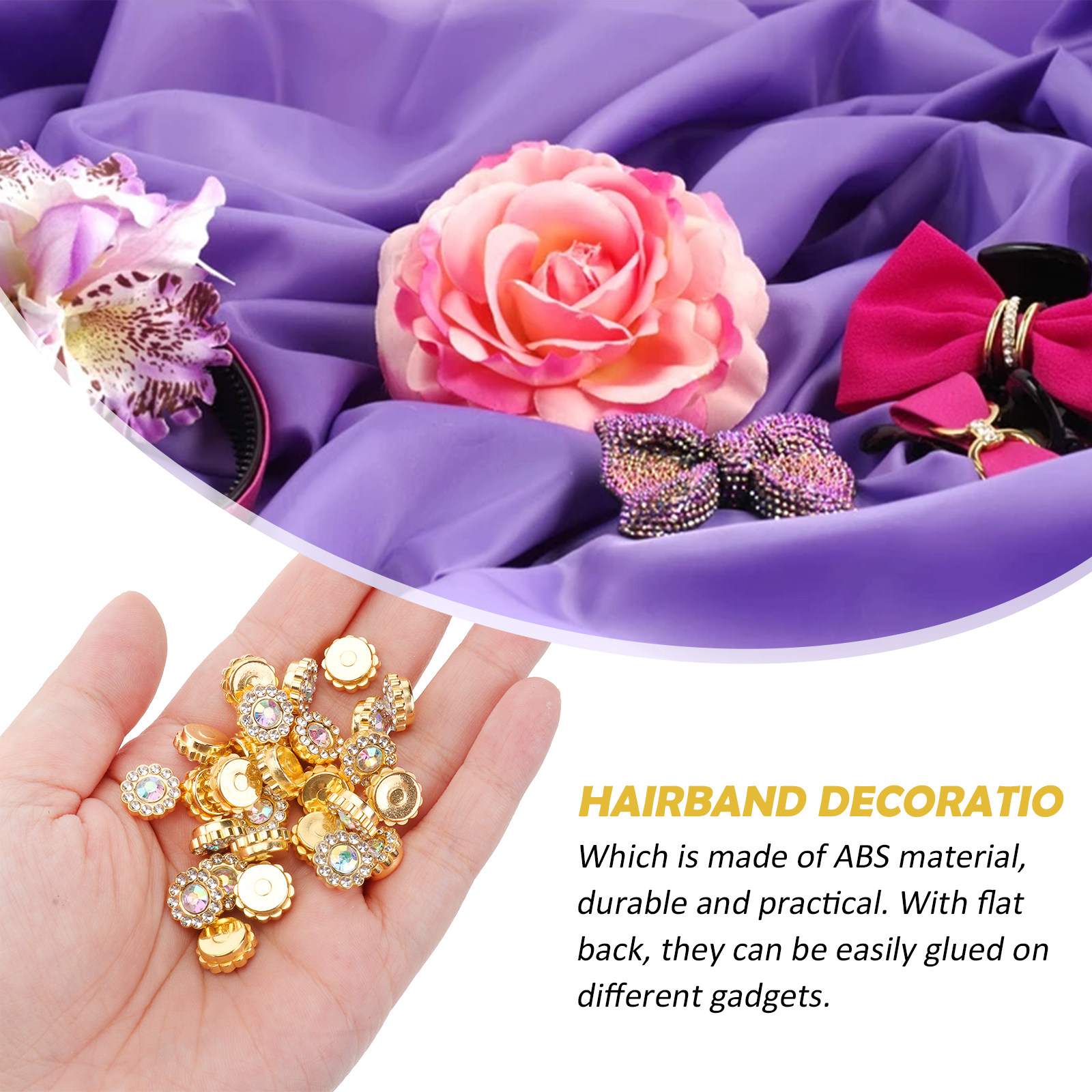 50pcs Pearl Flower Disc Access - огляд і ціна Embellishment Glue Craft