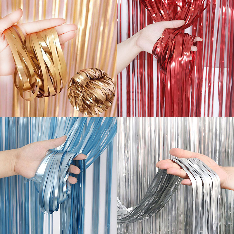 1Bag 2-meter Backdrop Foil Fri - огляд і ціна Tassel Fringe Trim